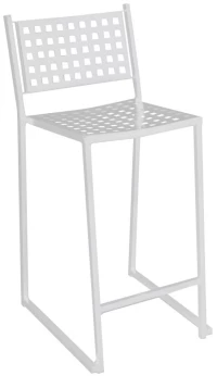 Σκαμπώ Bar CAPRICE Μέταλλο Άσπρο 43x50x102cm