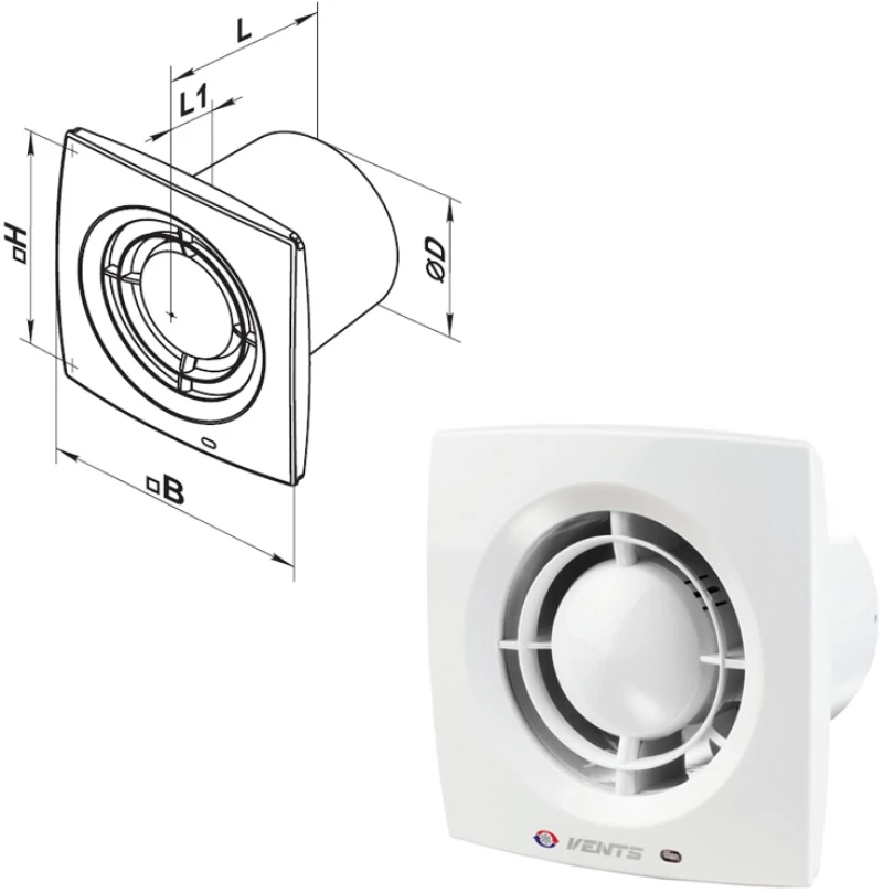 Ανεμιστήρας X1 Turbo IP 24 Λευκό Φ125mm