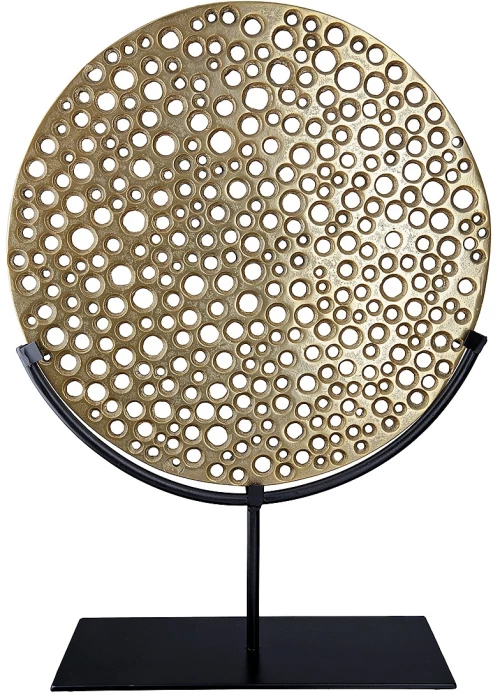 Διακοσμητικό ArteLibre Χρυσό/Μαύρο Αλουμίνιο 9x31x42cm