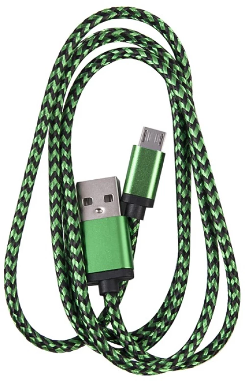 OEM  ΚΑΛΩΔΙΟ REGULAR USB TO MICRO USB  1m GREEN 3860