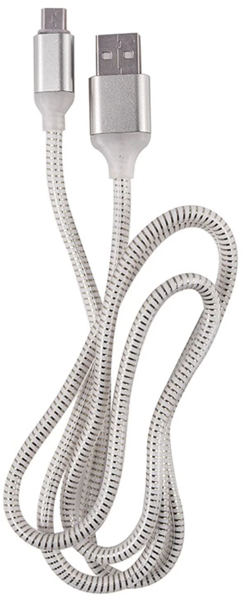 OEM  ΚΑΛΩΔΙΟ LED REGULAR USB TO MICRO USB 1m WHITE 3891