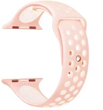 OEM SILICONE BAND FOR APPLE WATCH 42-44-45MM (WHITE/ PEACH PINK) 111.0287