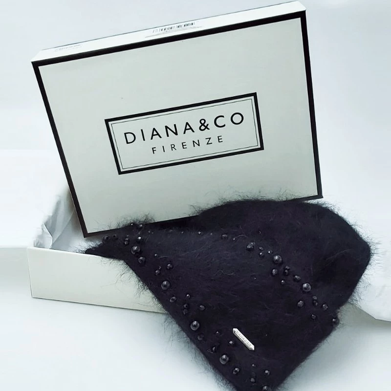 21872-01 ΣΚΟΥΦΑΚΙ DIANA AND CO FIRENZE ΓΥΝΑΙΚΕΙΟ BLACK