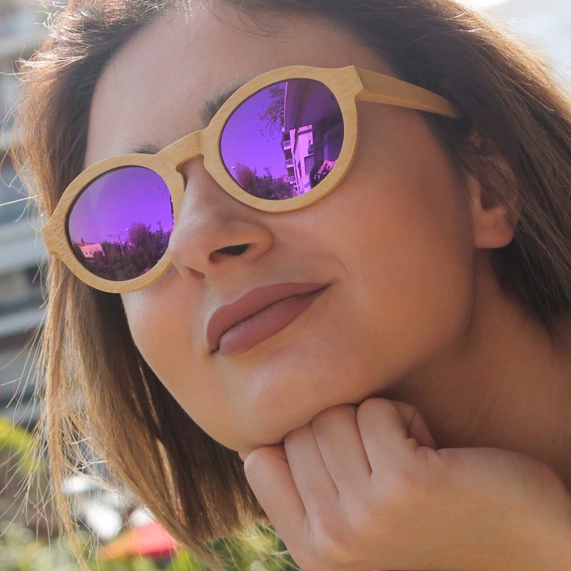 WD014 ΓΥΑΛΙΑ ΗΛΙΟΥ WOOD ΜΕ POLARIZED ΦΑΚΟ V-STORE