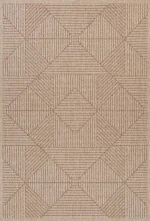 Χαλί μηχανής Ψάθα Ethnik 2011C Brown Caramel Beige New Plan 200x285