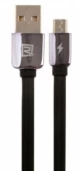 Remax KingKong Flat USB to Micro Usb Cable Μαύρο 1m RC-015m