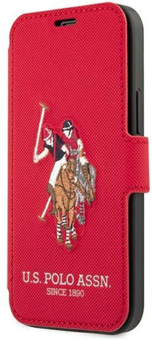US Polo USFLBKP12LPUGFLRE iPhone 12 Pro Max 6.7 red / red book Polo Embroidery Collection