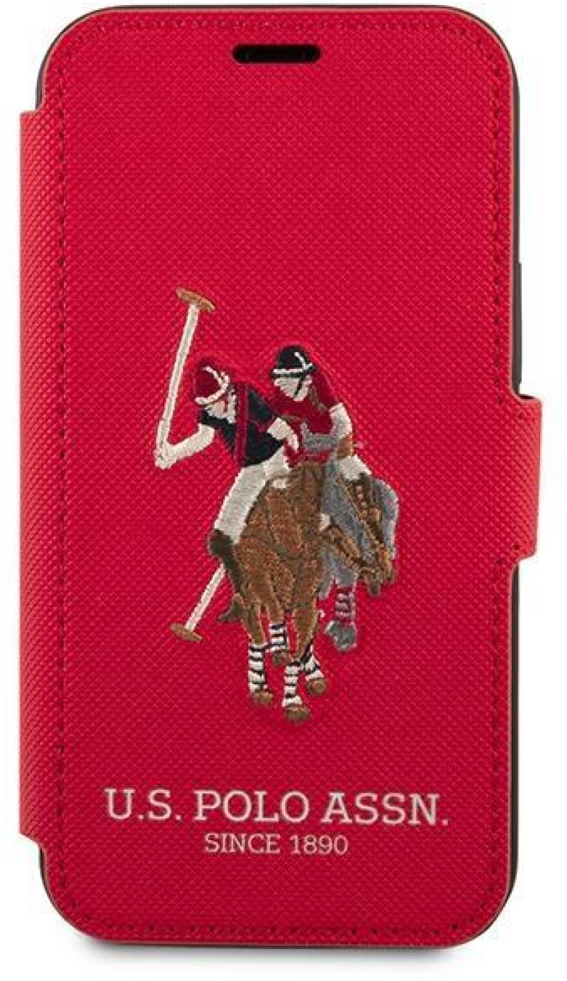 US Polo USFLBKP12LPUGFLRE iPhone 12 Pro Max 6.7 red / red book Polo Embroidery Collection