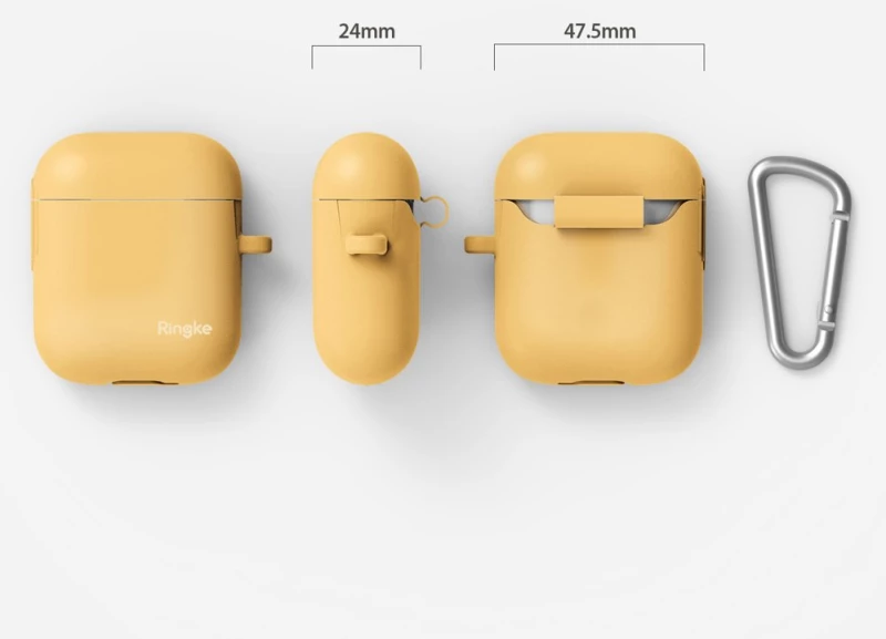 Ringke AirPods Case Silica Gel Protector for Airpods 1/2 white (ACEC0007)