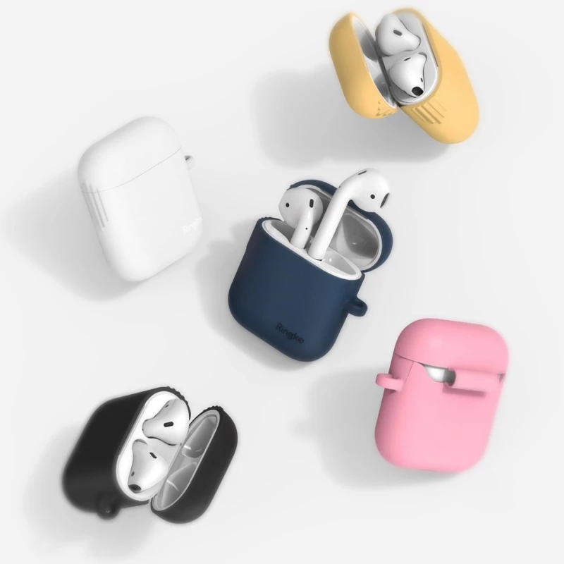 Ringke AirPods Case Silica Gel Protector for Airpods 1/2 white (ACEC0007)