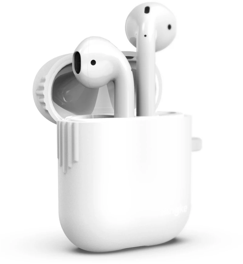 Ringke AirPods Case Silica Gel Protector for Airpods 1/2 white (ACEC0007)