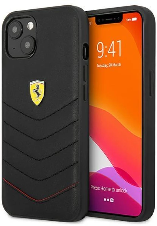 Ferrari FEHCP13SRQUK iPhone 13 mini 5,4 black / black hardcase Off Track Quilted