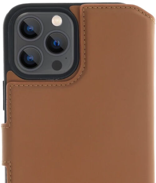 Minim (MM-10352) Minim 2 in 1 Wallet Case - Light Brown, Apple iPhone 13 Pro Max