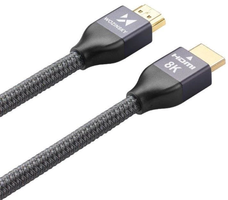 Wozinsky HDMI cable 2.1 8K 60 Hz 48 Gbps / 4K 120 Hz / 2K 144 Hz 5m silver (WHDMI-50)