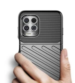 Thunder Case Flexible Tough Rugged Cover TPU Case for Motorola Moto G100 / Edge S black