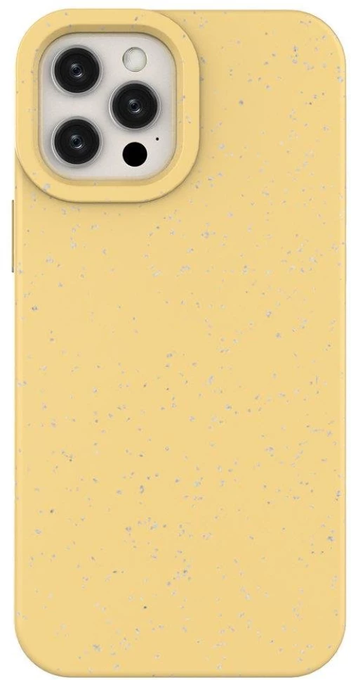 Eco Case Case for iPhone 12 Pro Max Silicone Cover Phone Cover Yellow