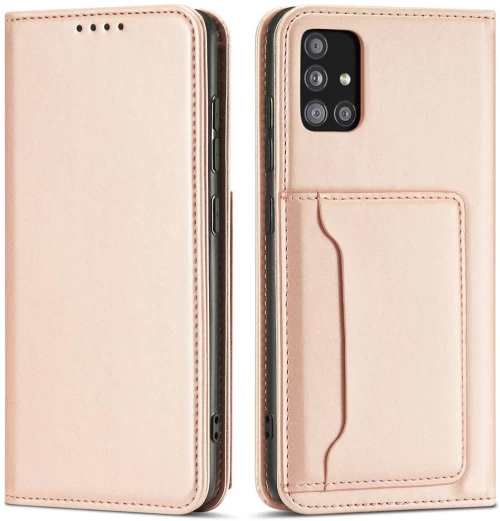 Magnet Card Case Case for Samsung Galaxy A13 5G Pouch Wallet Card Holder Pink