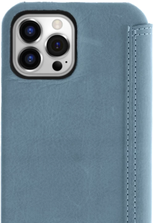 Minim (MM-10394) Minim Book Case - Light Blue, Apple iPhone 14 Pro Max