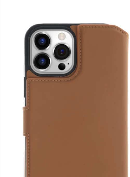 Minim (MM-10406) Minim 2 in 1 Wallet Case - Light Brown, Apple iPhone 14 Pro Max