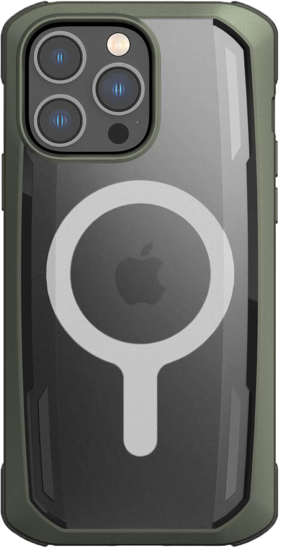 Raptic X-Doria Secure Case for iPhone 14 Pro Max with MagSafe armored cover green