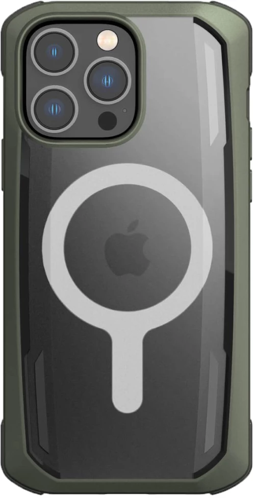 Raptic X-Doria Secure Case for iPhone 14 Pro Max with MagSafe armored cover green