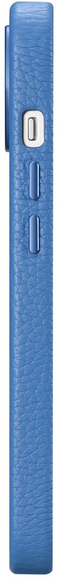 iCarer Litchi Premium Leather Case iPhone 14 Plus Magnetic Leather Case with MagSafe Light Blue (WMI14220711-LB)