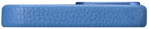 iCarer Litchi Premium Leather Case iPhone 14 Plus Magnetic Leather Case with MagSafe Light Blue (WMI14220711-LB)