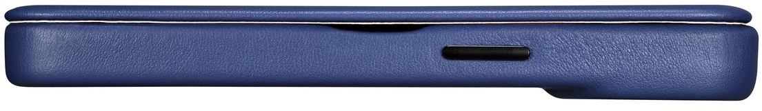 iCarer CE Premium Leather Folio Case iPhone 14 Plus Magnetic Flip Leather Folio Case MagSafe Blue (WMI14220715-BU)