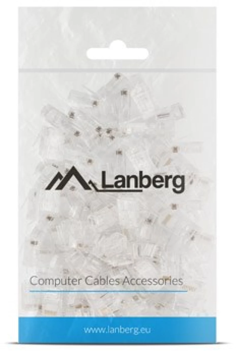 LANBERG NETWORK PLUG RJ45 (8P8C) CAT.5E UTP 100PCS