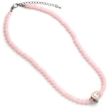 BARBIE - Pink Bead Necklace - Silhouette
