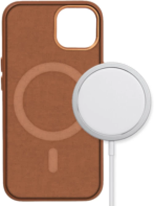 Promiz (PZ-10575) Backcover - Brown, Apple iPhone 15 MagSafe Compatible