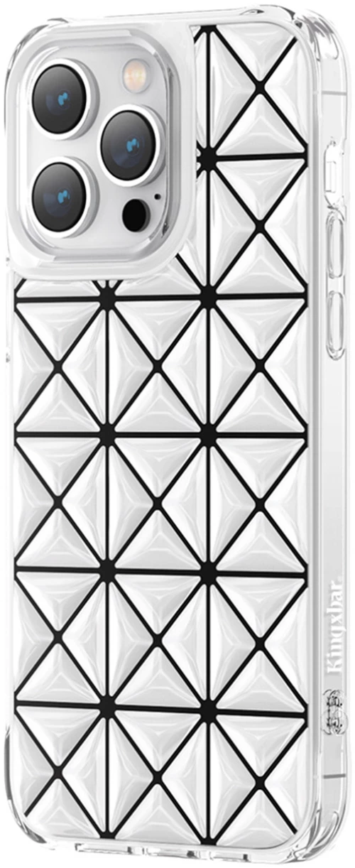 Kingxbar Miya Series case for iPhone 14 Pro back cover white