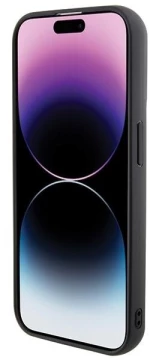Karl Lagerfeld Gripstand Saffiano Karl&Choupette Pins case for iPhone 13 Pro / 13 - black