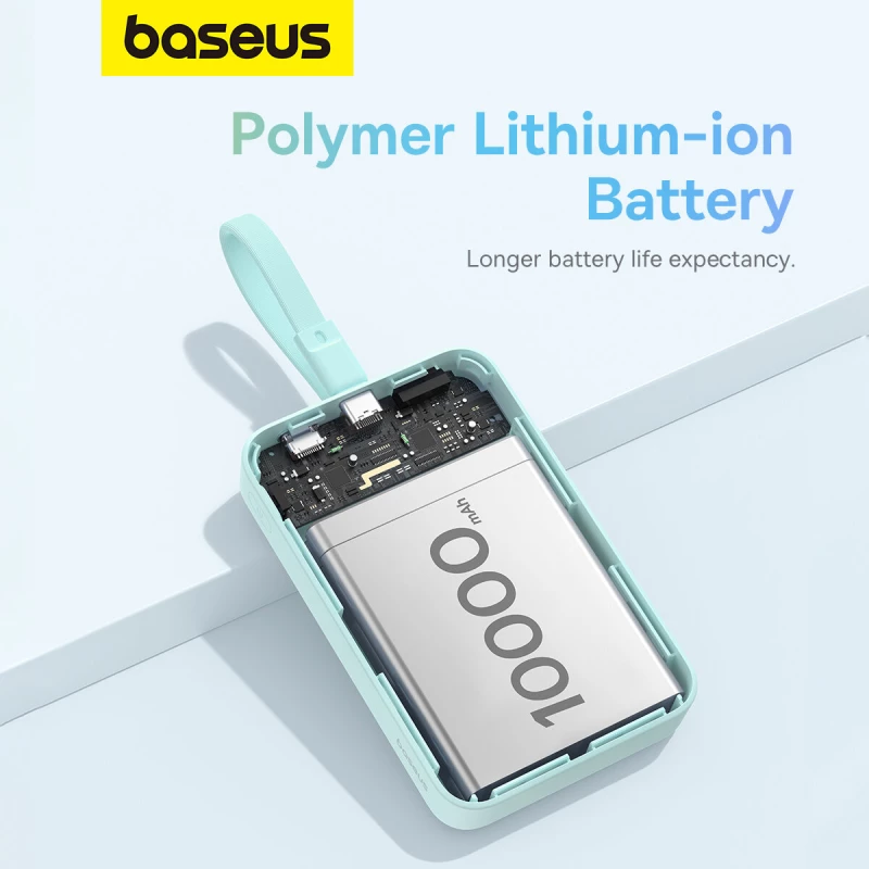 Baseus Magnetic Mini MagSafe Power Bank 10000mAh 20W με Θύρα USB-C Power - Delivery Mint