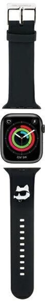 Karl Lagerfeld 3D Rubber Choupette Heads Strap for Apple Watch 38/40/41mm - Black