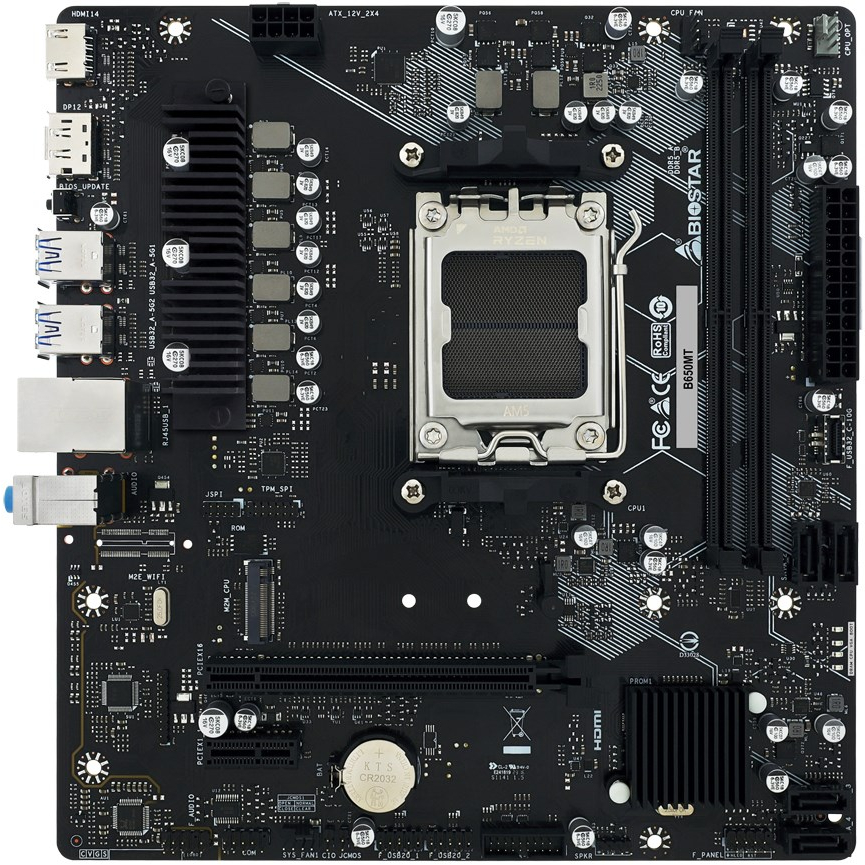 Biostar B650MT motherboard AMD B650 Socket AM5 micro ATX
