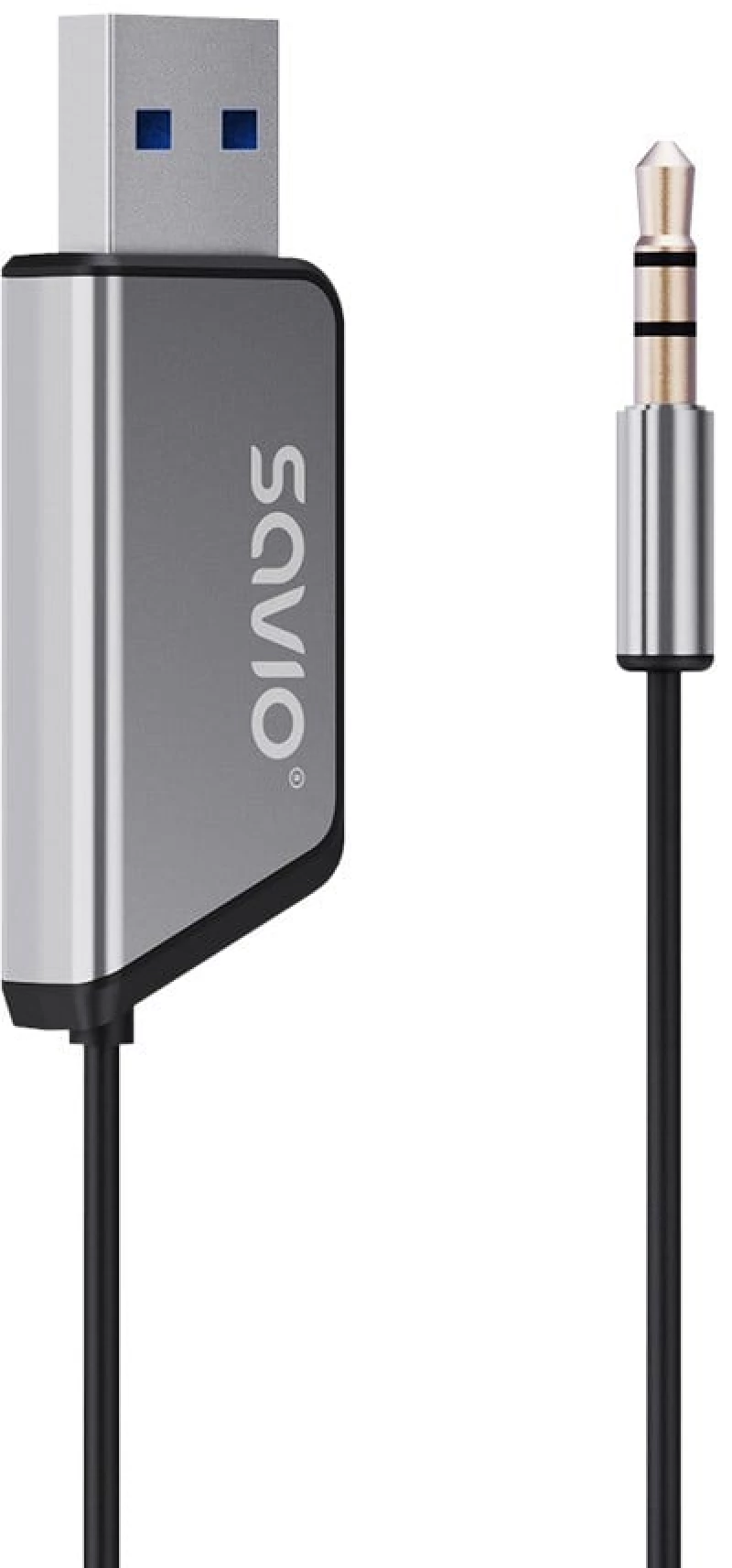 Savio TR-16 Transmitter AUX adapter with hands-free function, Bluetooth 5.3, Google Assistant/Siri