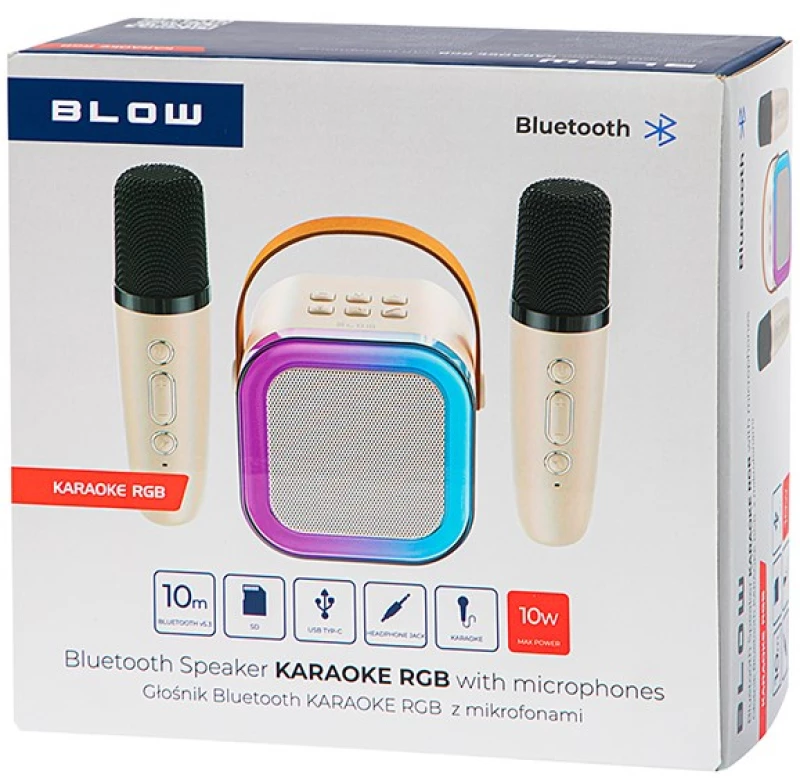 Bluetooth speaker KARAOKE RGB 10W