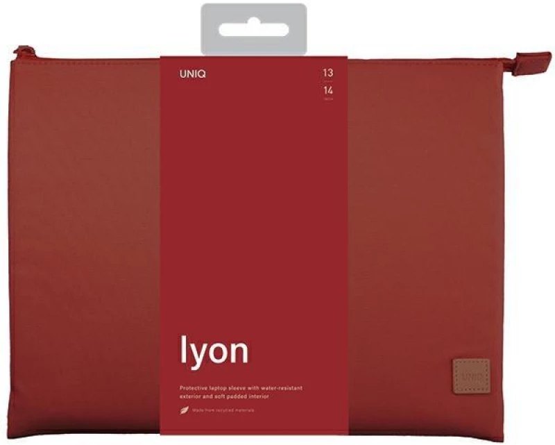 Uniq Lyon Waterproof RPET case for a 14" laptop - red