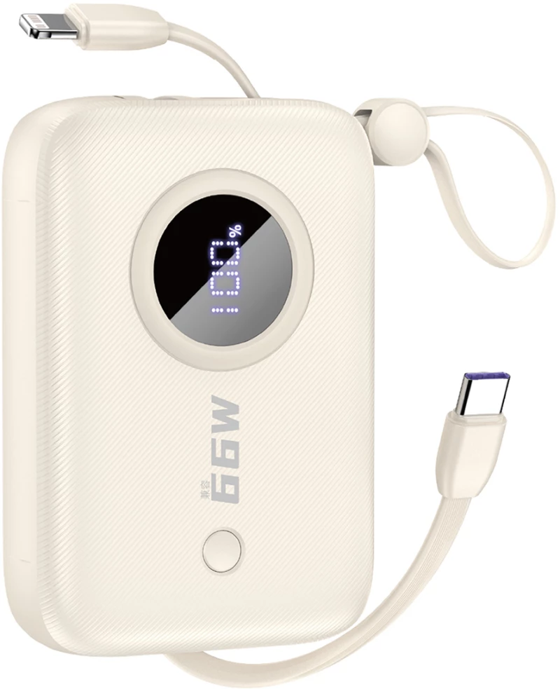 Powerbank Dudao K-14 USB-A / USB-C 10000mAh - beige