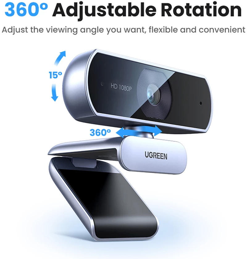 Ugreen CM678 USB HD webcam - gray