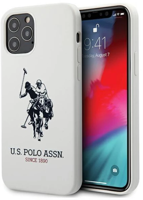 US Polo USHCP12MSLHRWH iPhone 12/12 Pro 6.1 white / white Silicone Collection