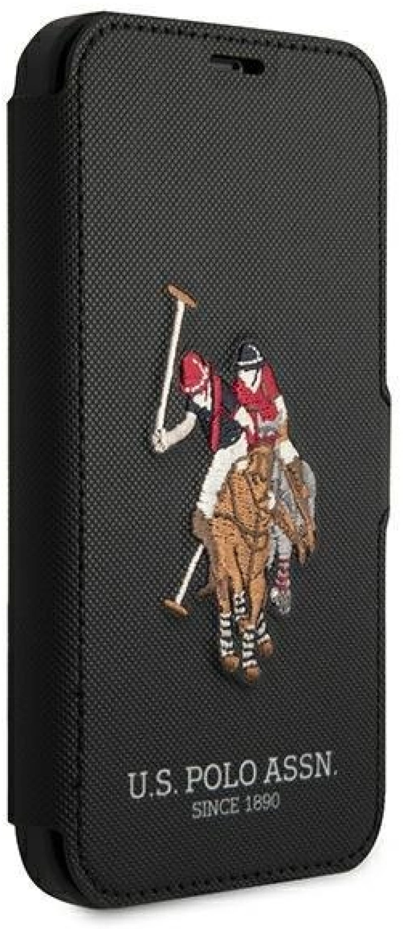 US Polo USFLBKP12LPUGFLBK iPhone 12 Pro Max 6.7 black / black book Polo Embroidery Collection