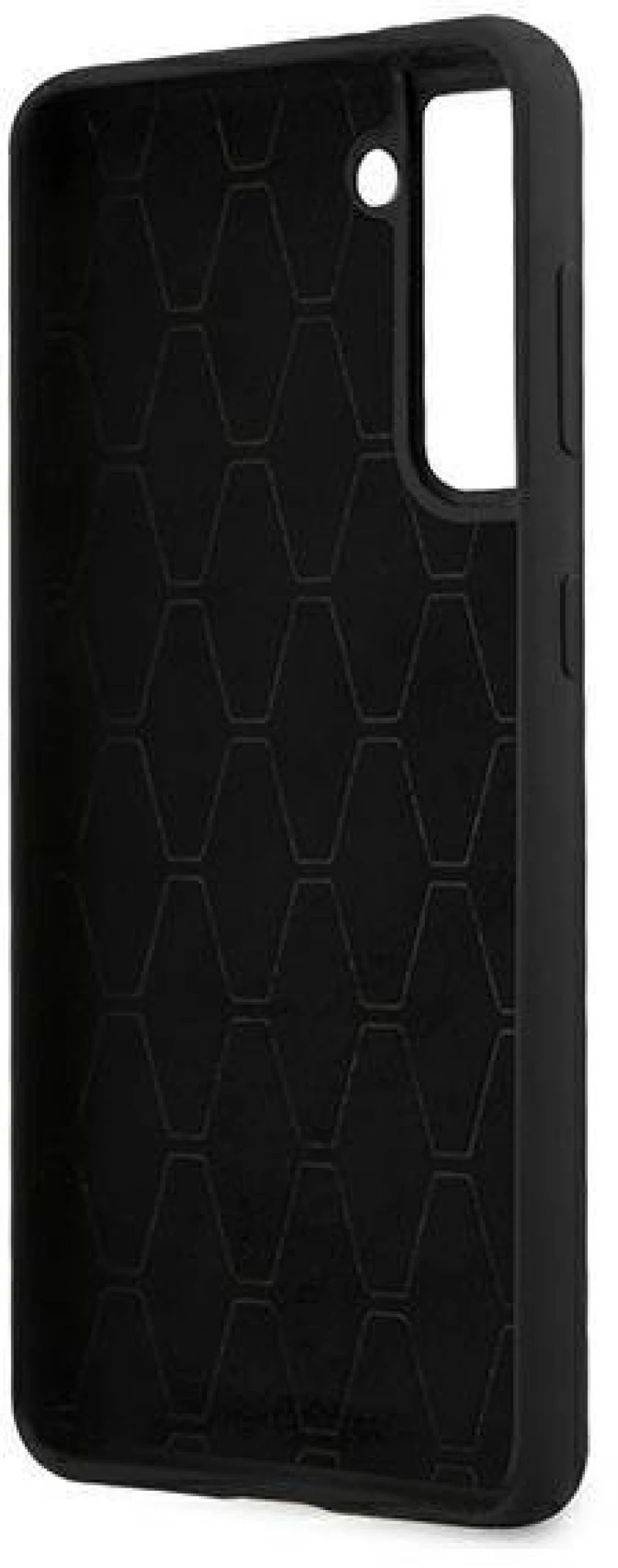 Case BMW BMHCS21MSIVTBK S21 + G996 black / black Silicone Stripes M Collection