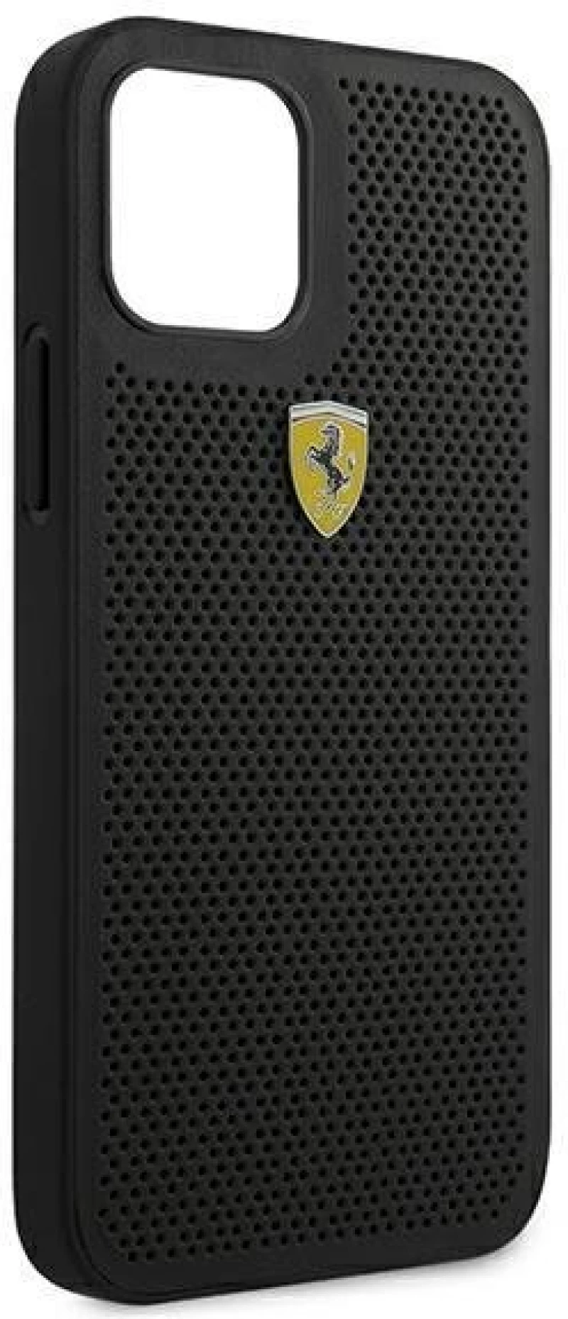 Ferrari FESPEHCP12LBK iPhone 12 Pro Max 6,7" black hardcase On Track Perforated