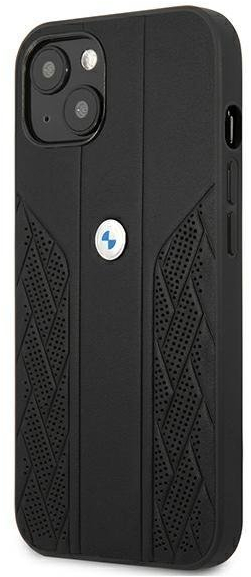 Case BMW BMHCP13SRSPPK iPhone 13 mini 5,4 black / black hardcase Leather Curve Perforate