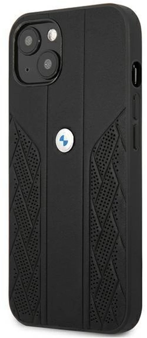 Case BMW BMHCP13SRSPPK iPhone 13 mini 5,4 black / black hardcase Leather Curve Perforate