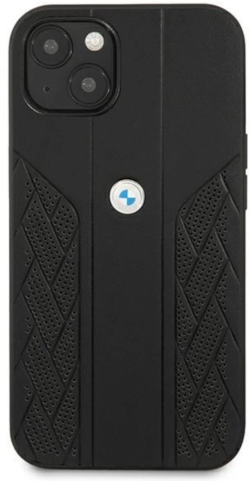 Case BMW BMHCP13SRSPPK iPhone 13 mini 5,4 black / black hardcase Leather Curve Perforate