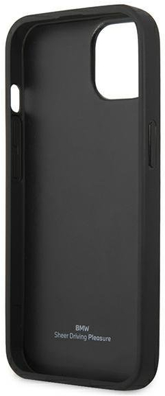 Case BMW BMHCP13SRSPPK iPhone 13 mini 5,4 black / black hardcase Leather Curve Perforate