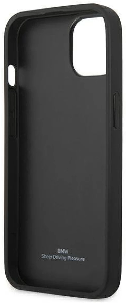 Case BMW BMHCP13SRSPPK iPhone 13 mini 5,4 black / black hardcase Leather Curve Perforate